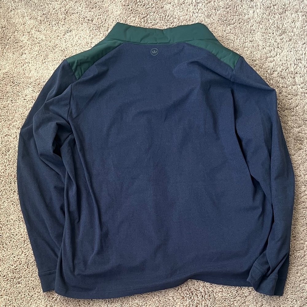 Peter Millar Merge Hybrid Fleece Jacket In Nordic Pine Size XL - Picture 10 of 10
